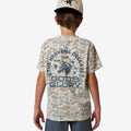 Burlebo Youth Vintage Washed Tee - God's Glory - Classic Deer Camo