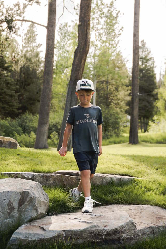 Burlebo Youth Go To Tee Gun Metal Grey and Gauge Camo