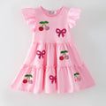 Cherry Sequin Girls Dress