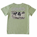 Cardin McCoy Kids' CM Cow Short-Sleeve Tee: Light Olive