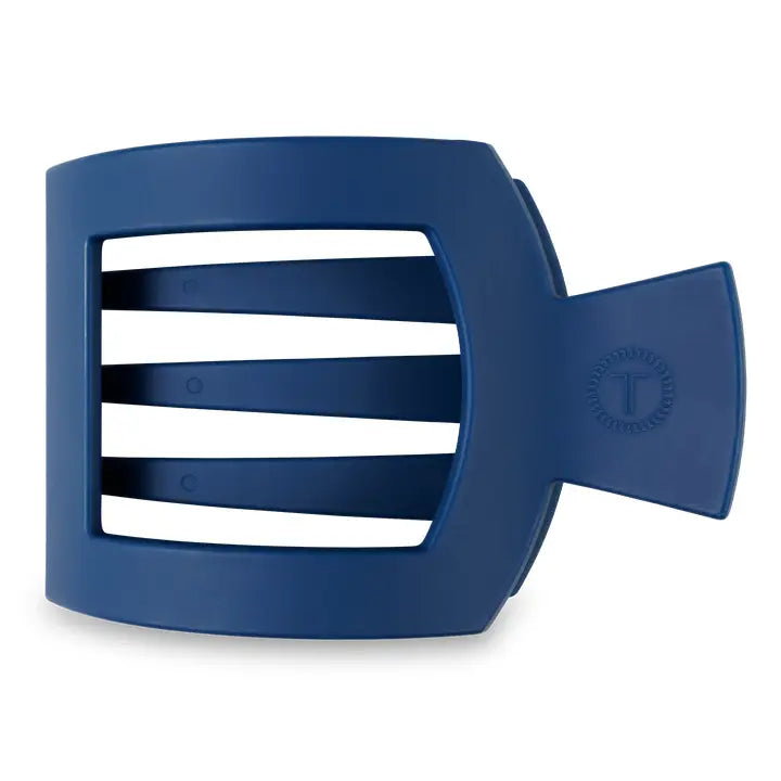 Teleties Square Flat Hair Clip | Med. | Midnight Rain