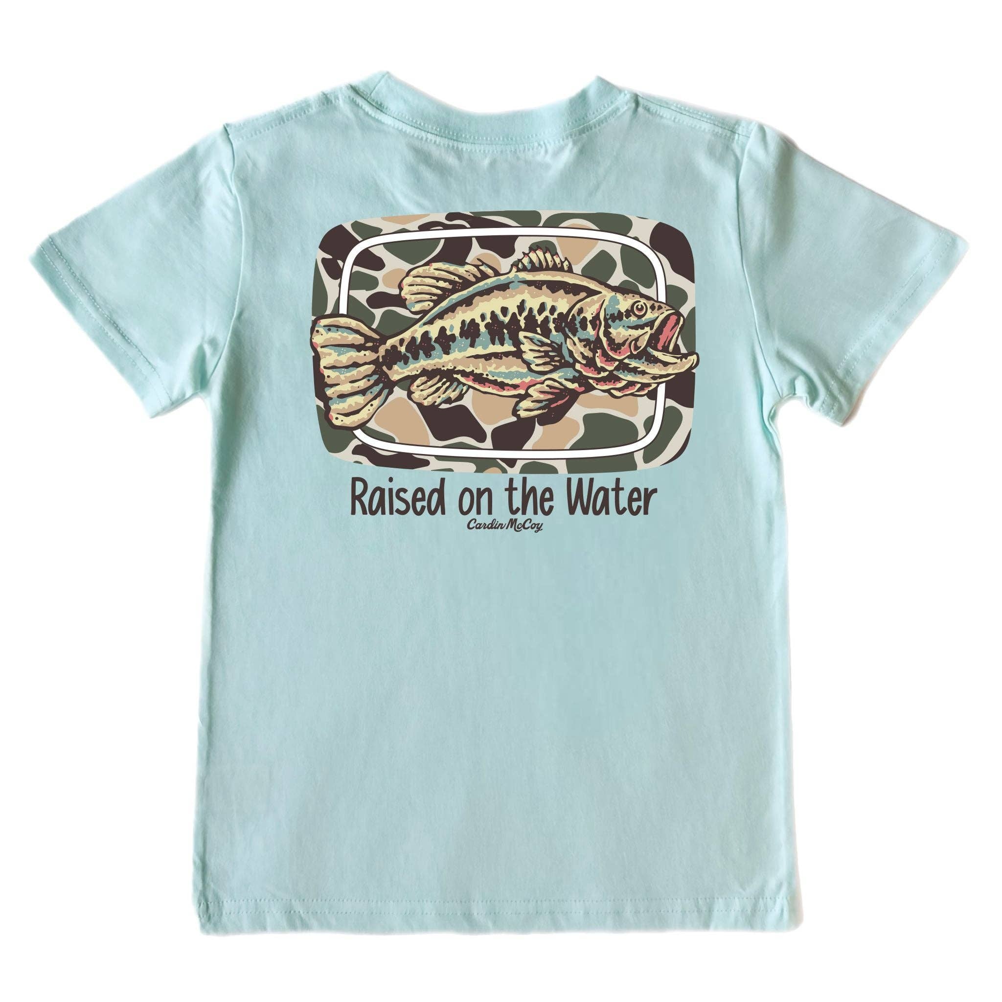 Cardin McCoy Kids' Raised on the Water Fish Short-Sleeve Tee