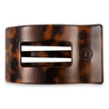 Teleties Tortoise | Medium | Flat Rectangle Hair Clip