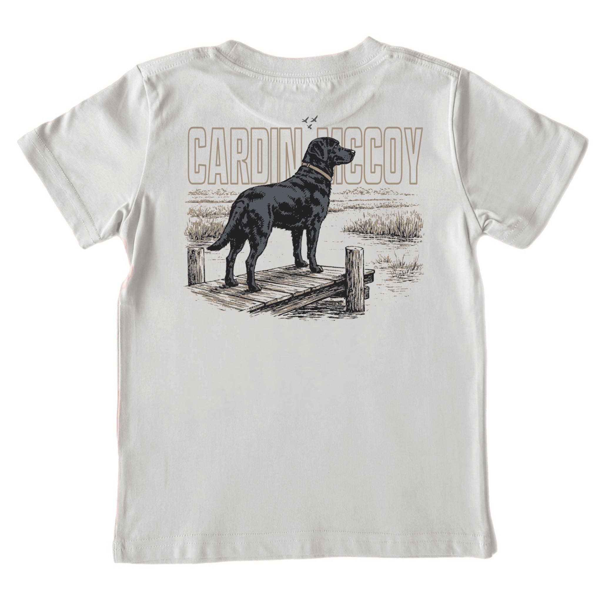 Cardin McCoy Kids' CM Black Lab Short-Sleeve Tee: Ice Gray