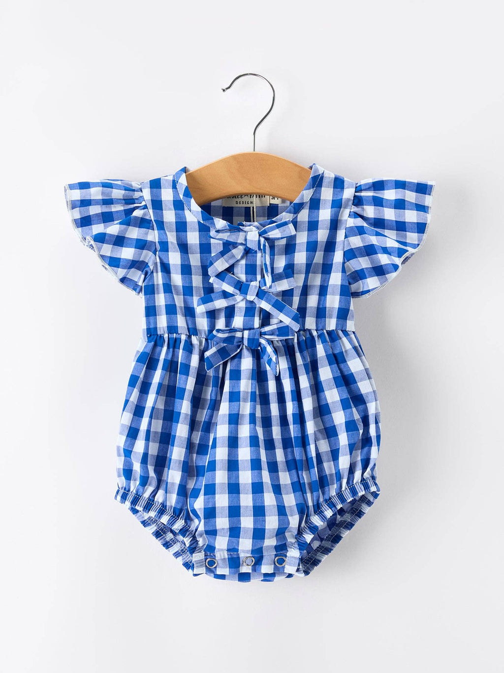 Plaid Bow Baby Bubble