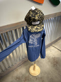 Over Under Boys LS Navy Dog Tee