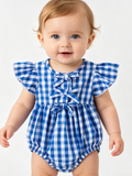 Plaid Bow Baby Bubble