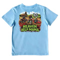 Cardin McCoy Kids' Heaven Help Mama Short-Sleeve Tee: Light Blue