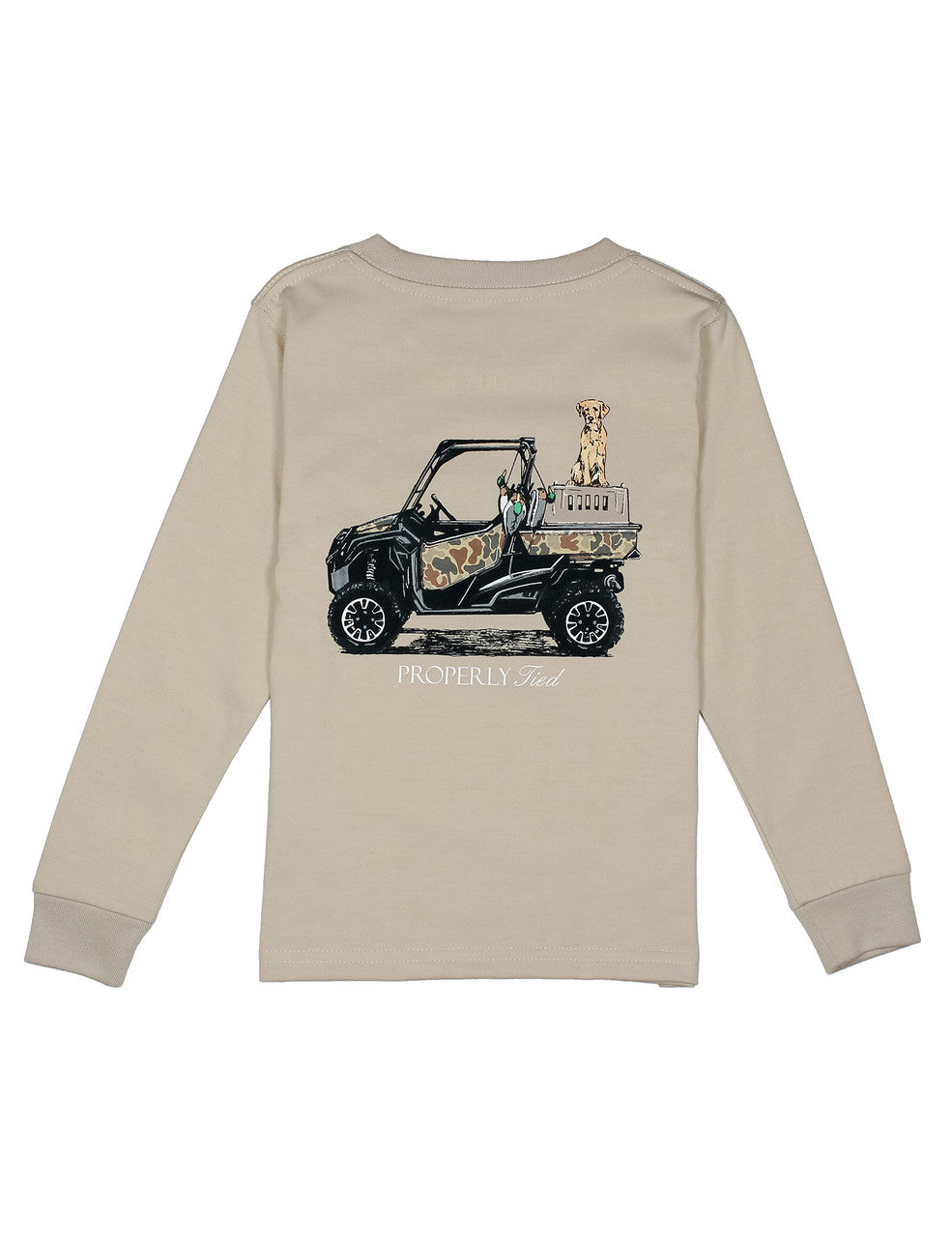 Properly Tied Boys Trail Tradition Long Sleeve Tee - Linen