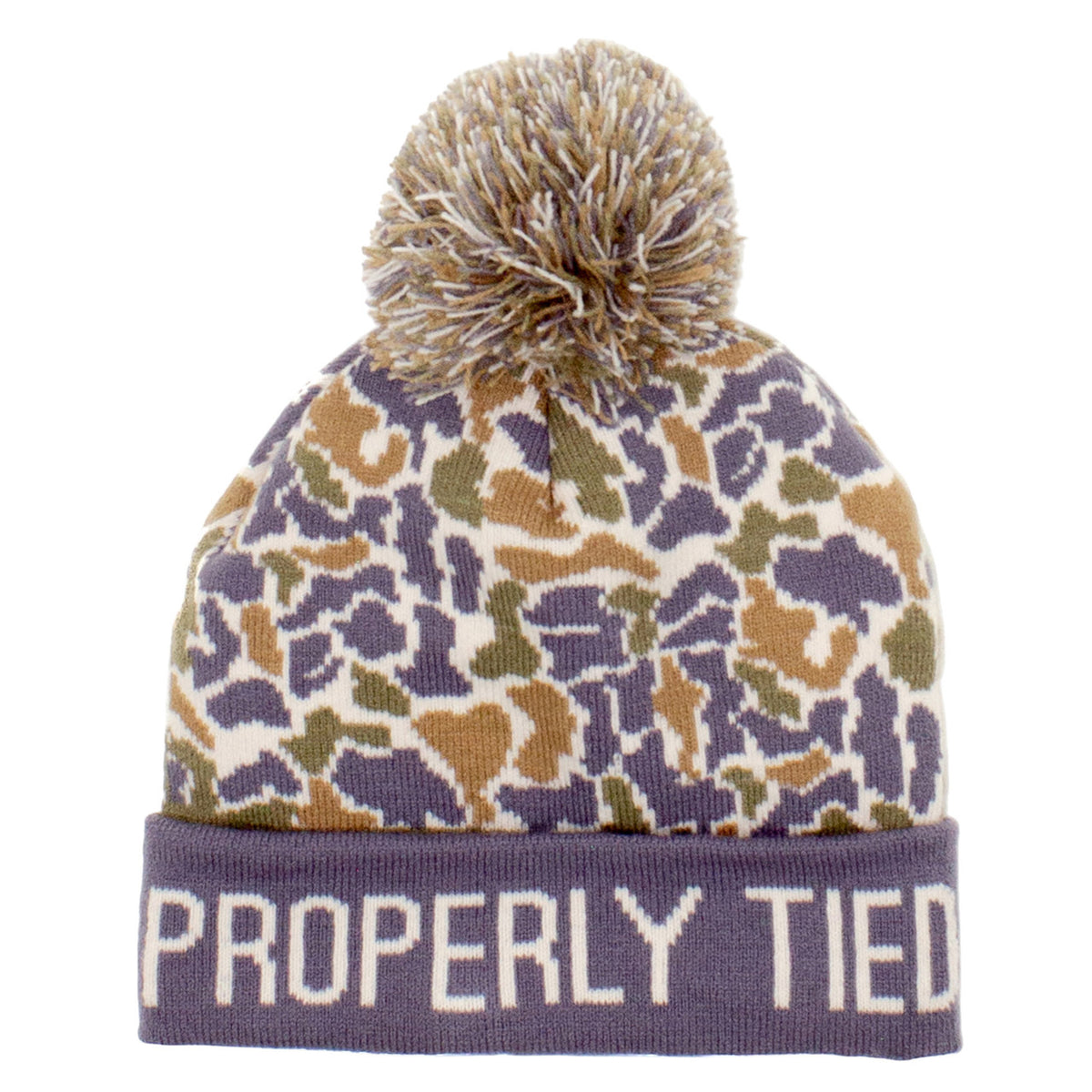 Properly Tied Boys Breck Beanie Field Camo