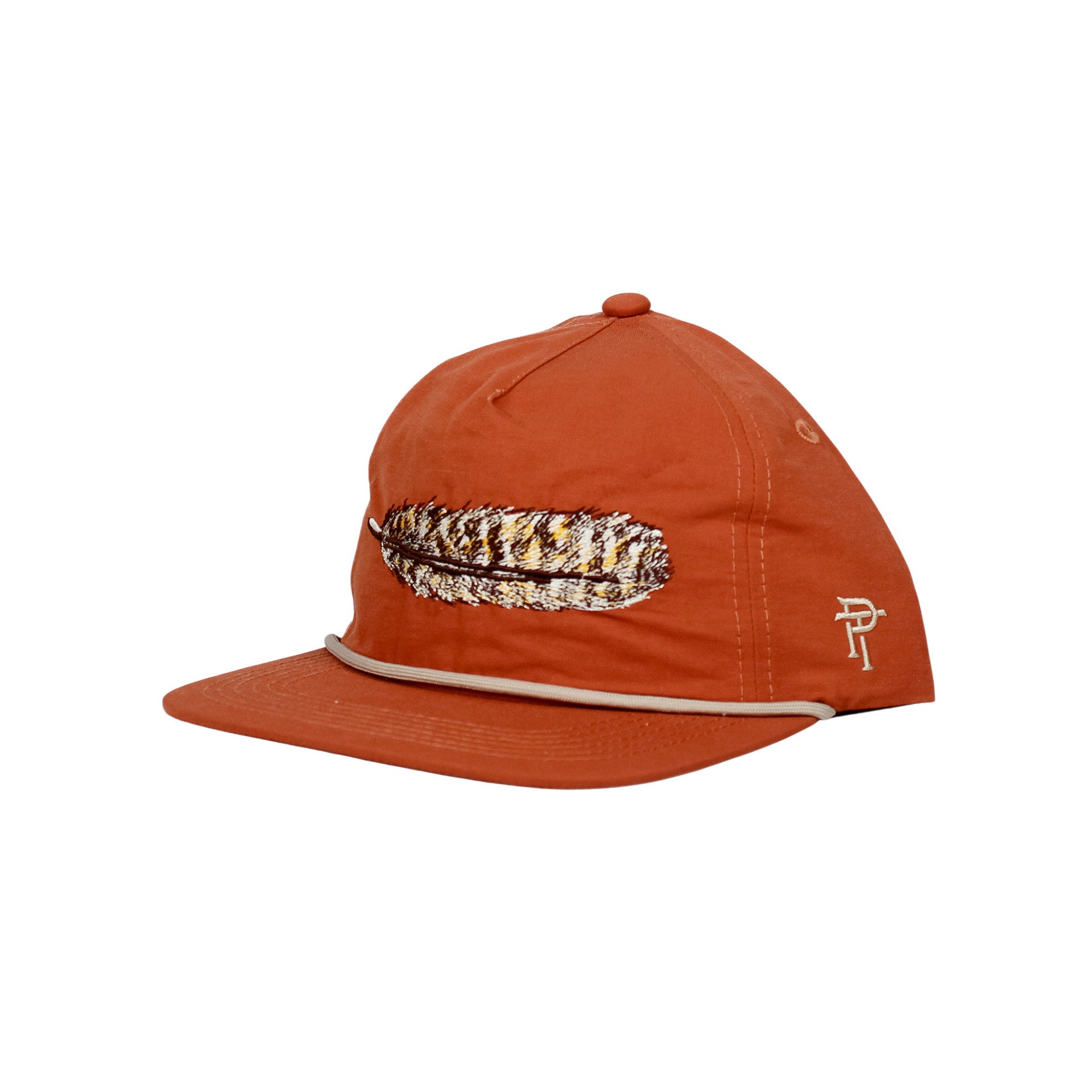 Properly Tied Mens Classic Rope Turkey Feather Hat