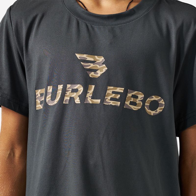 Burlebo Youth Go To Tee Gun Metal Grey and Gauge Camo