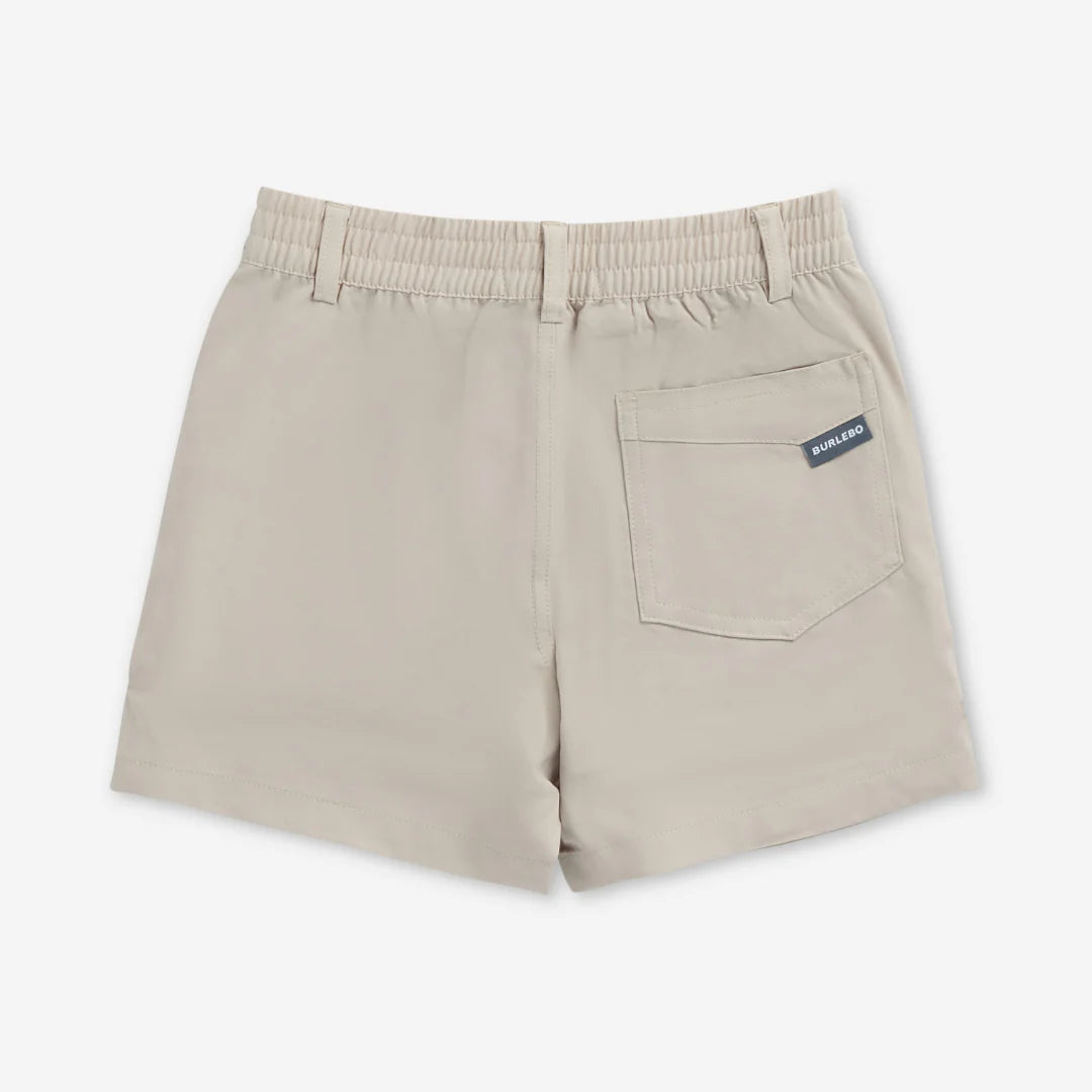 Burlebo Boys Youth Everyday Short Light Khaki