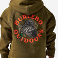 Burlebo Youth Fleece Hoodie - Duck Down - Hunter Green