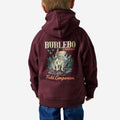 Burlebo Youth Fleece Hoodie - Field Companion - Maroon