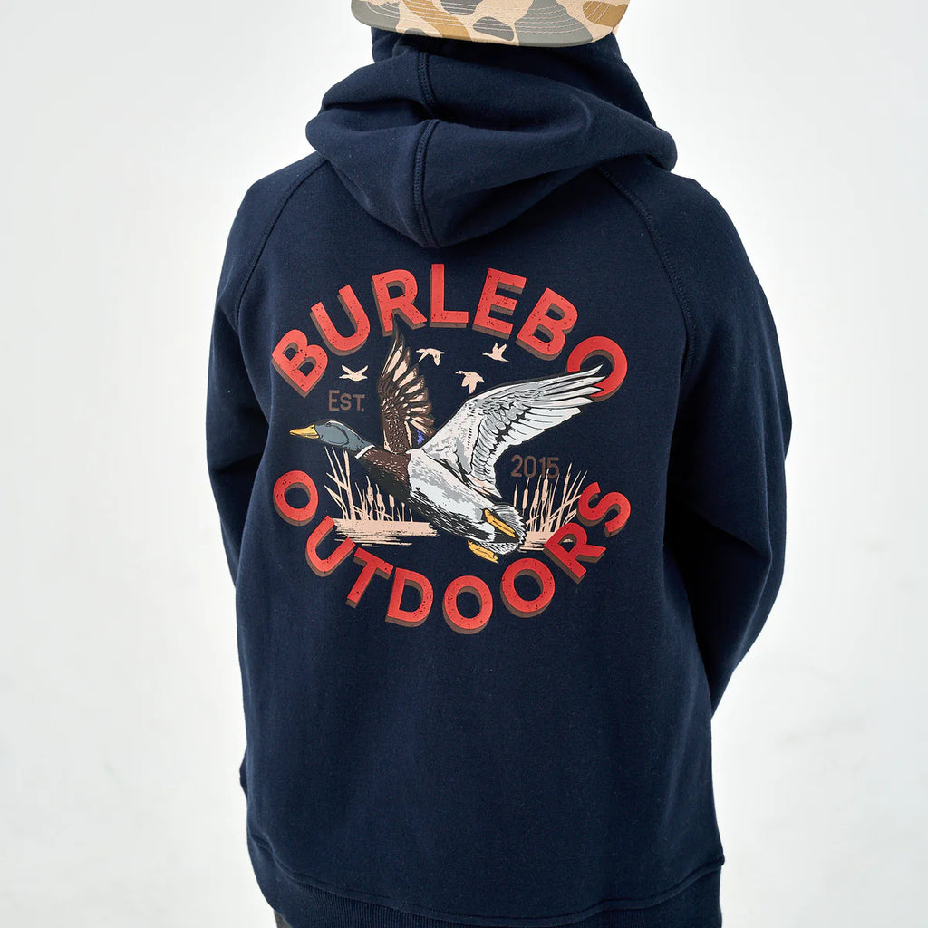 Burlebo Boys Navy Logo Hoody