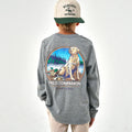 Burlebo Youth Long Sleeve Tee Field Companion Dark Heather Grey