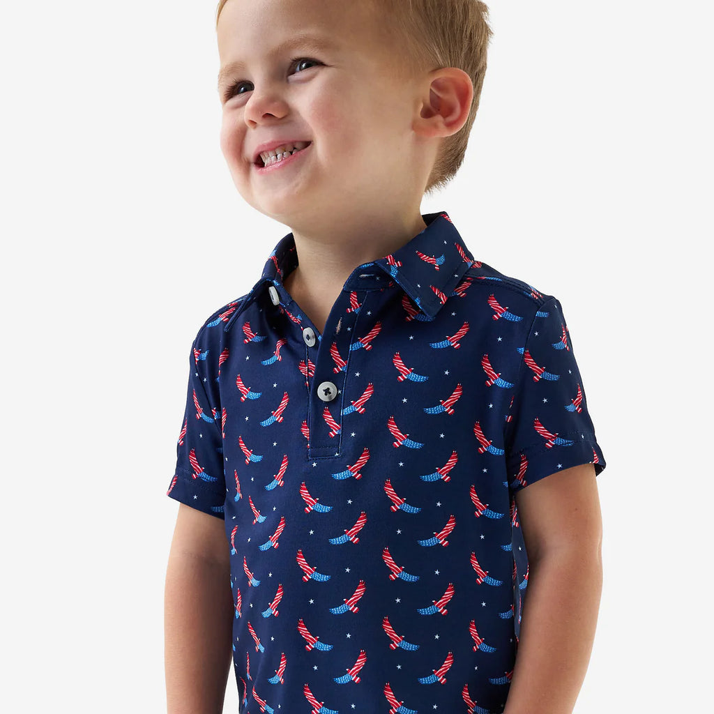Burlebo Boys Youth Polo USA Eagle