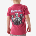 Burlebo Youth SS Tee American Dogs Heather Crimson