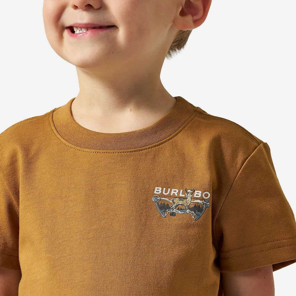 Burlebo Youth Short Sleeve Tee - Bow Hunter - Light Brown