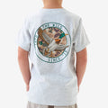 Bulebo Youth Short Sleeve Tee Camo Mallard Duck Ash Grey