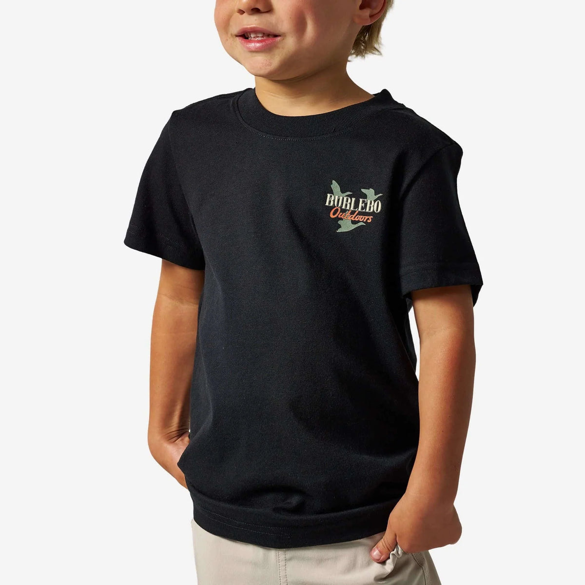 Burlebo Youth Short Sleeve Tee - Field Companion - Black
