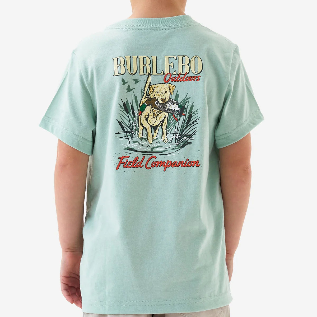 Burlebo Youth Short Sleeve Tee Field Companion Sage
