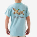 Burlebo Youth Short Sleeve Tee Flying Mallards Sky Blue