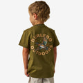 Burelebo Youth Short Sleeve Tee - Wood Duck - Hunter Green
