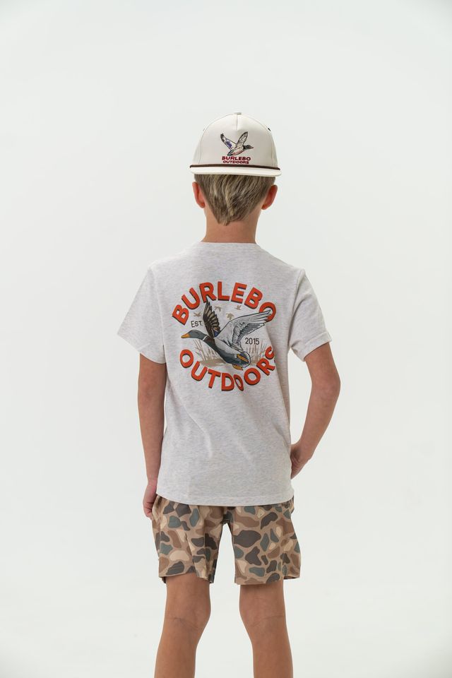 Burlebo Youth Short Sleeve Tee- Old School Duck Hunt