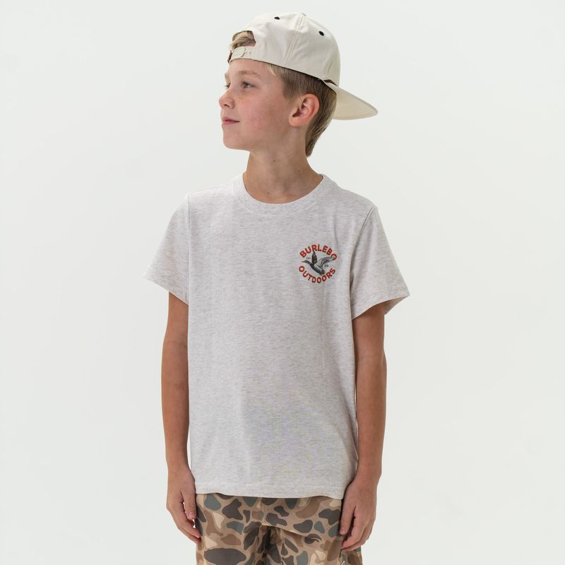 Burlebo Youth Short Sleeve Tee- Old School Duck Hunt