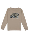 Properly Tied Boys Mossy Oak Topo Cruiser LS Sand