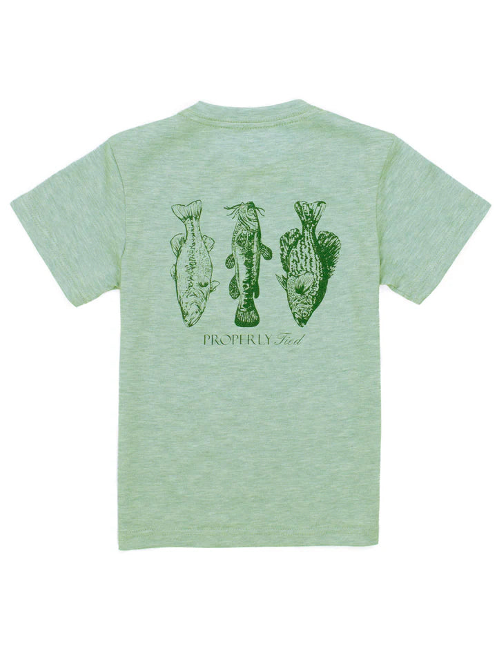 Properly Tied Mens Portland Pocket Tee SS Fisherman's Paradise Sage