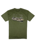 Mens Properly Tied Mossy Oak Boat Ride SS Olive