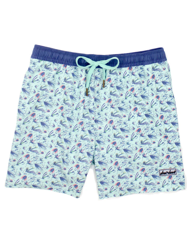 Properly Tied Mens Shordees Swim Trunk Stay Fly