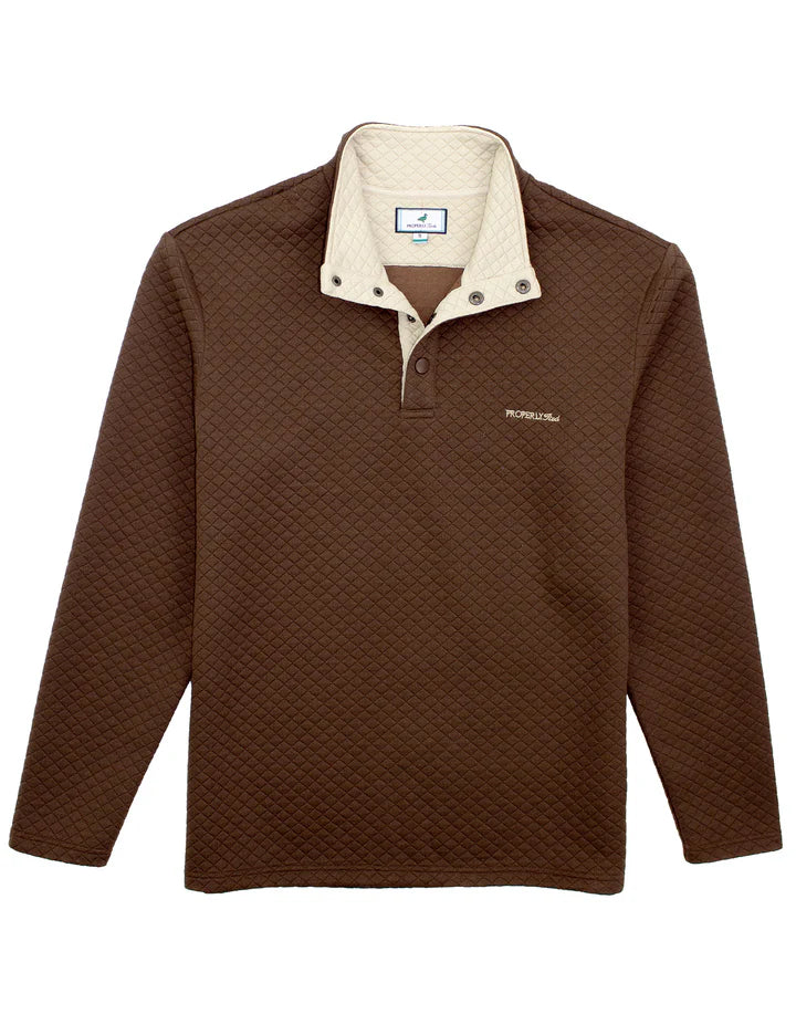 Properly Tied Mens Club Pullover Brown