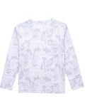 Properly Tied Boys Sportsman Performance LS Snow Camo