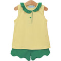 Trotter Street Girls Nora Set Green/Yellow