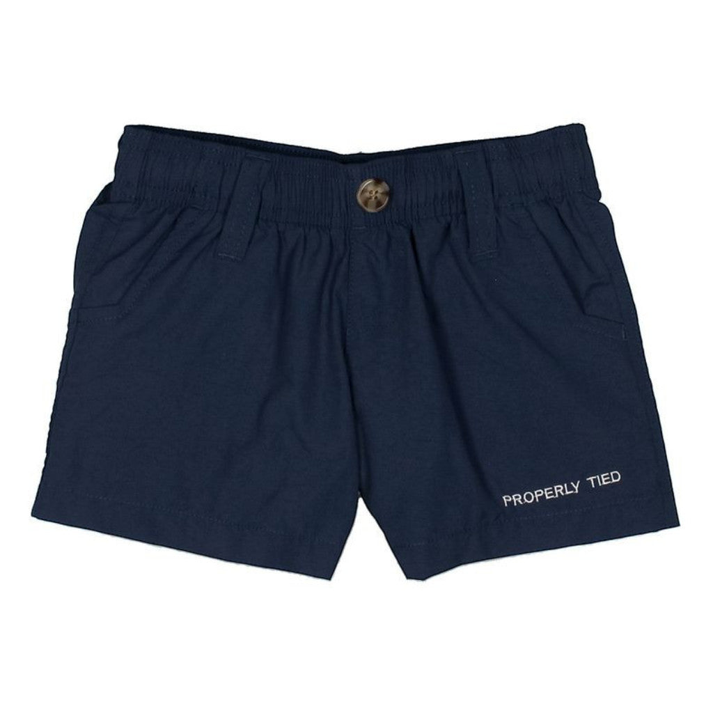 Properly Tied Boys Mallard Short Navy