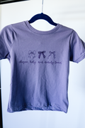 Girls Purple Dearly Loved Tee