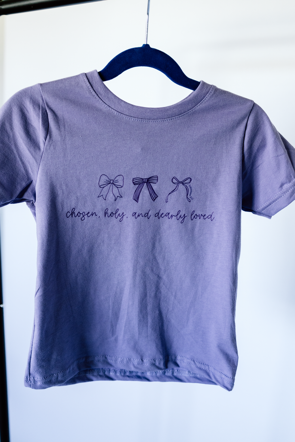 Girls Purple Dearly Loved Tee