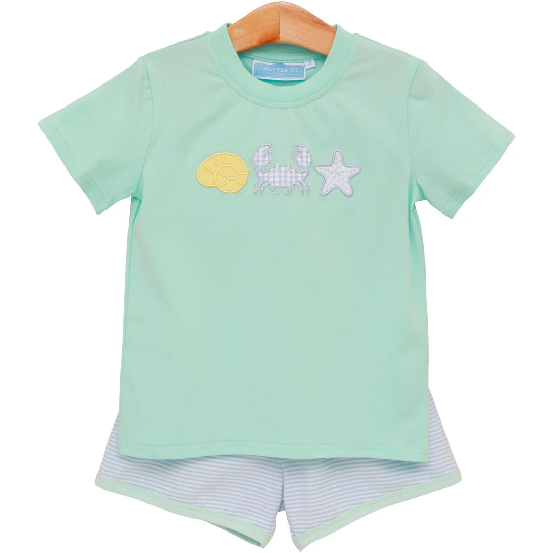 Trotter Street Boys Under the Sea Short Set