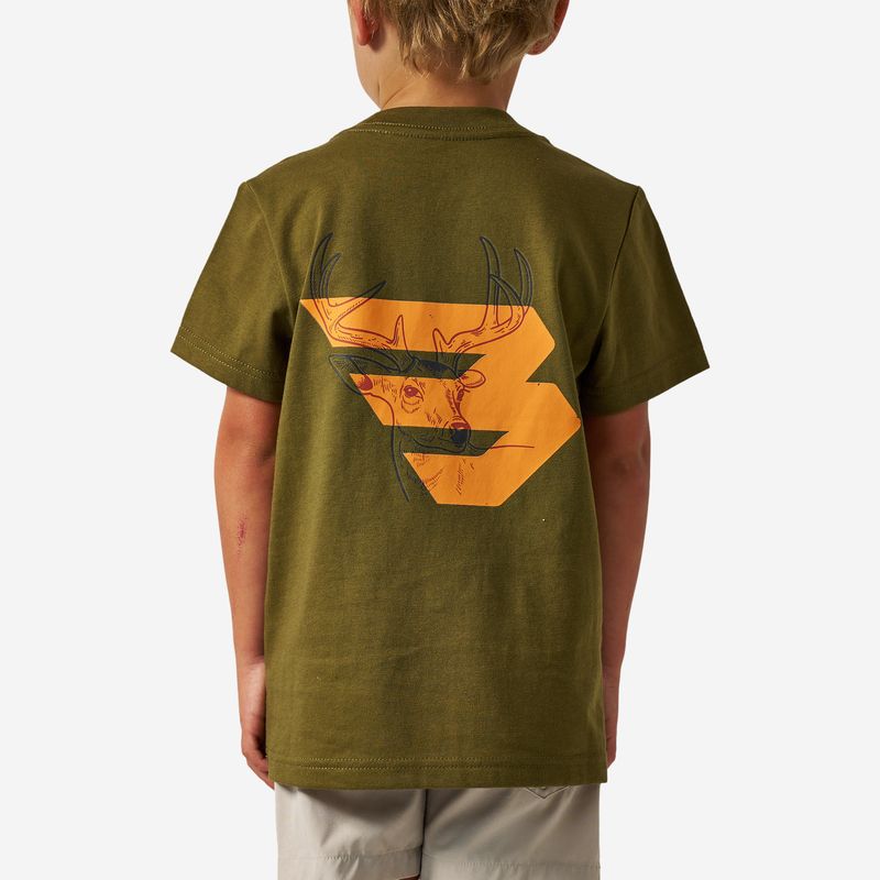 Burlebo Youth Short Sleeve Deer Flying Logo